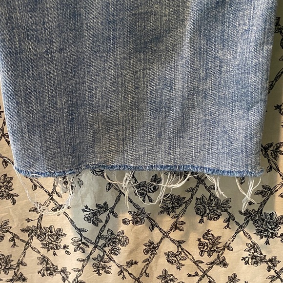 Express Light Blue Modern Straight Leg Jeans - Picture 4 of 6